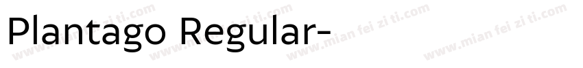 Plantago Regular字体转换